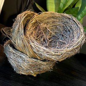 decorative birds nests set of 3